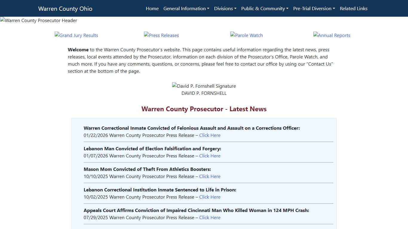 Warren County Prosecutor